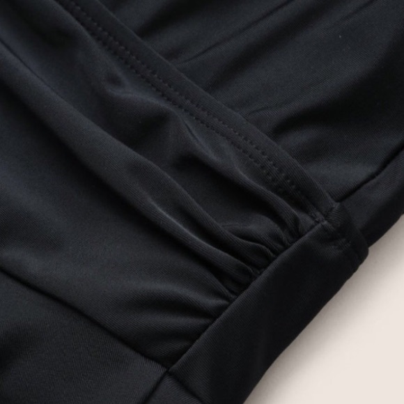 BNWT Black Halter Neck Empire waist A-line Swim Dress w/removable pads BloomChic - Picture 8 of 11